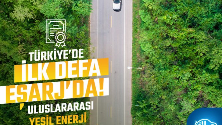Eşarj istasyonlarında yeşil enerji kullanılıyor