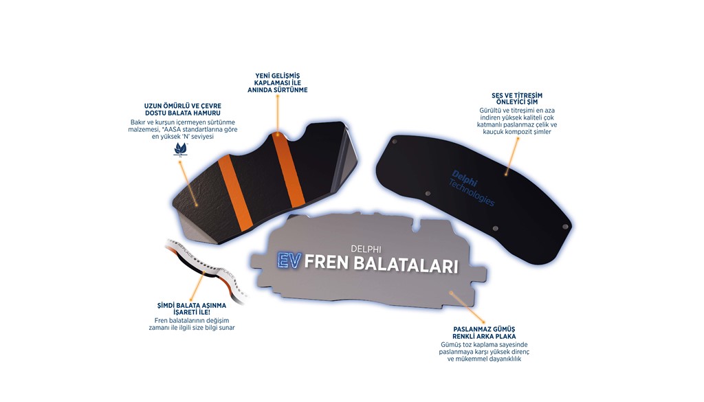Delphi’den Elektrikli Araçlar için Yeni Premium Balata Serisi!
